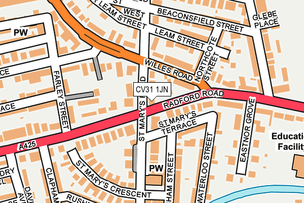 CV31 1JN map - OS OpenMap – Local (Ordnance Survey) CV31 1JN map - OS OpenMap – Local (Ordnance Survey)
