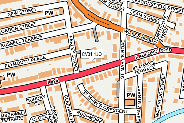 CV31 1JQ map - OS OpenMap – Local (Ordnance Survey) CV31 1JQ map - OS OpenMap – Local (Ordnance Survey)