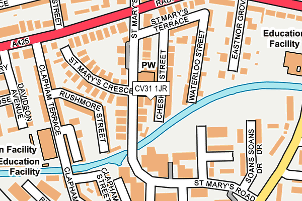 CV31 1JR map - OS OpenMap – Local (Ordnance Survey) CV31 1JR map - OS OpenMap – Local (Ordnance Survey)