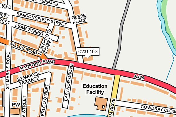 CV31 1LG map - OS OpenMap – Local (Ordnance Survey) CV31 1LG map - OS OpenMap – Local (Ordnance Survey)