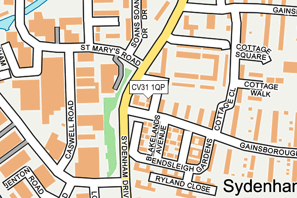CV31 1QP map - OS OpenMap – Local (Ordnance Survey) CV31 1QP map - OS OpenMap – Local (Ordnance Survey)