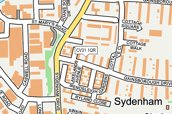 CV31 1QR map - OS OpenMap – Local (Ordnance Survey) CV31 1QR map - OS OpenMap – Local (Ordnance Survey)
