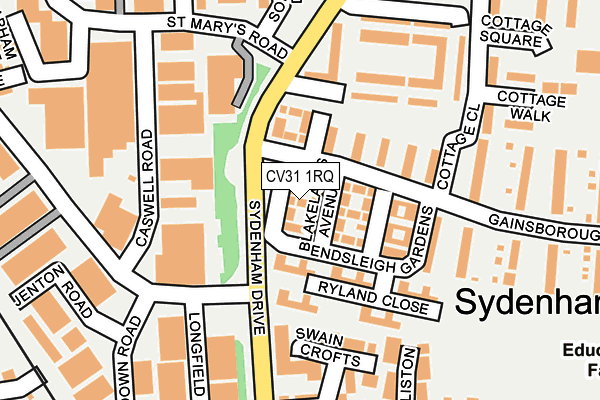 CV31 1RQ map - OS OpenMap – Local (Ordnance Survey) CV31 1RQ map - OS OpenMap – Local (Ordnance Survey)