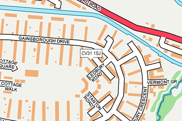 CV31 1SJ map - OS OpenMap – Local (Ordnance Survey) CV31 1SJ map - OS OpenMap – Local (Ordnance Survey)