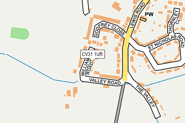 CV31 1UR map - OS OpenMap – Local (Ordnance Survey)
