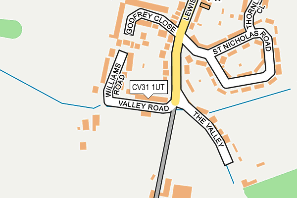 CV31 1UT map - OS OpenMap – Local (Ordnance Survey) CV31 1UT map - OS OpenMap – Local (Ordnance Survey)