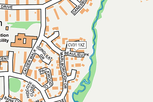 CV31 1XZ map - OS OpenMap – Local (Ordnance Survey) CV31 1XZ map - OS OpenMap – Local (Ordnance Survey)