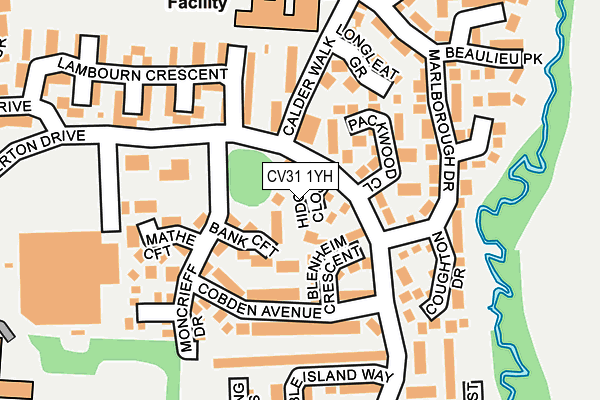 CV31 1YH map - OS OpenMap – Local (Ordnance Survey) CV31 1YH map - OS OpenMap – Local (Ordnance Survey)