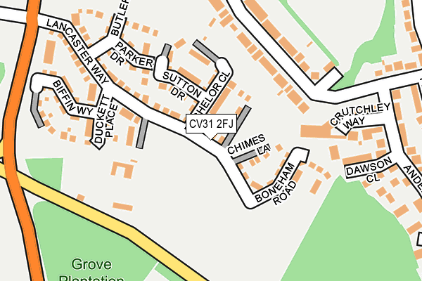 CV31 2FJ map - OS OpenMap – Local (Ordnance Survey) CV31 2FJ map - OS OpenMap – Local (Ordnance Survey)