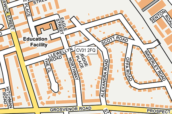 CV31 2FQ map - OS OpenMap – Local (Ordnance Survey) CV31 2FQ map - OS OpenMap – Local (Ordnance Survey)