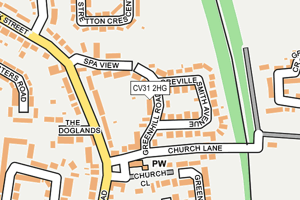CV31 2HG map - OS OpenMap – Local (Ordnance Survey) CV31 2HG map - OS OpenMap – Local (Ordnance Survey)