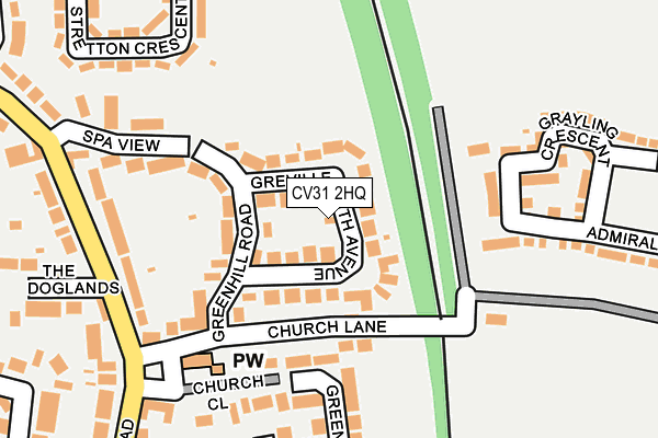 CV31 2HQ map - OS OpenMap – Local (Ordnance Survey) CV31 2HQ map - OS OpenMap – Local (Ordnance Survey)