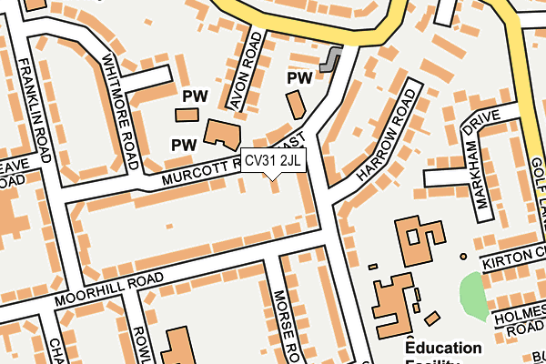 CV31 2JL map - OS OpenMap – Local (Ordnance Survey) CV31 2JL map - OS OpenMap – Local (Ordnance Survey)
