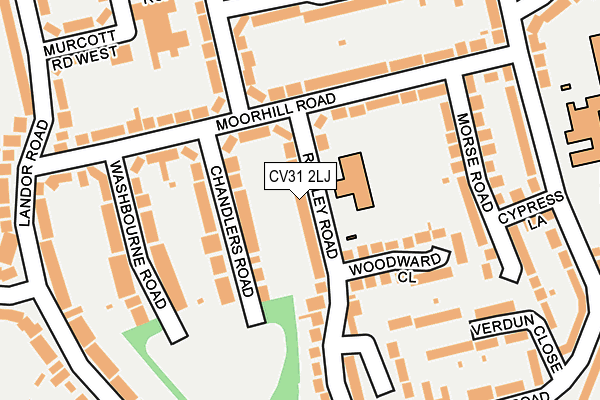 CV31 2LJ map - OS OpenMap – Local (Ordnance Survey) CV31 2LJ map - OS OpenMap – Local (Ordnance Survey)