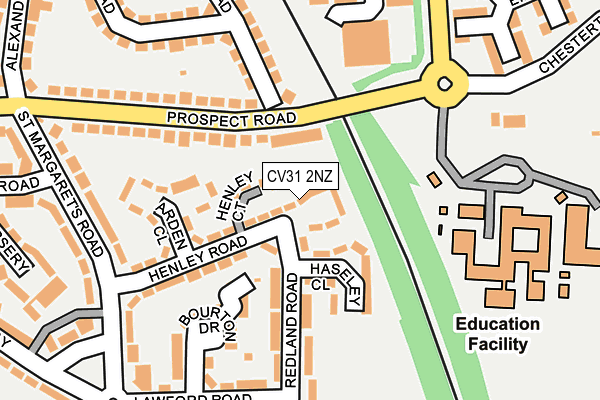 CV31 2NZ map - OS OpenMap – Local (Ordnance Survey) CV31 2NZ map - OS OpenMap – Local (Ordnance Survey)