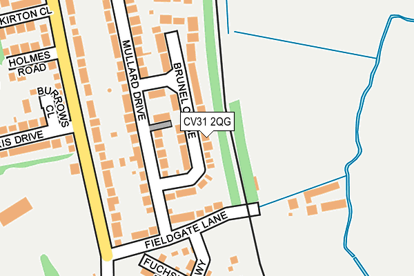 CV31 2QG map - OS OpenMap – Local (Ordnance Survey) CV31 2QG map - OS OpenMap – Local (Ordnance Survey)