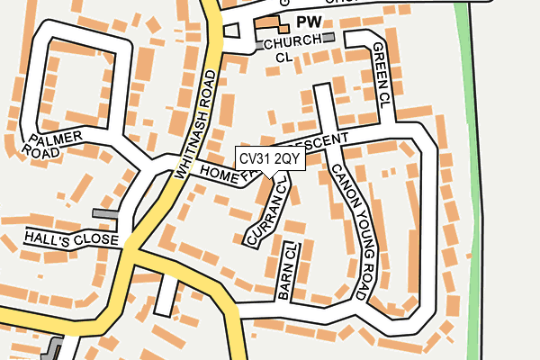 CV31 2QY map - OS OpenMap – Local (Ordnance Survey) CV31 2QY map - OS OpenMap – Local (Ordnance Survey)