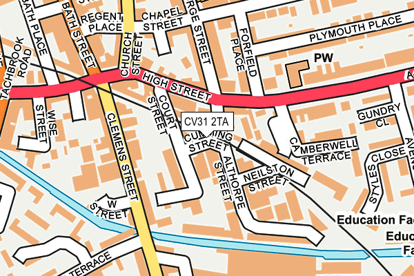 CV31 2TA map - OS OpenMap – Local (Ordnance Survey) CV31 2TA map - OS OpenMap – Local (Ordnance Survey)