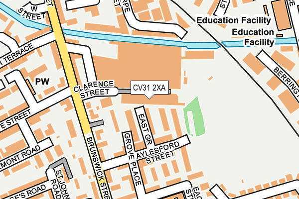 CV31 2XA map - OS OpenMap – Local (Ordnance Survey) CV31 2XA map - OS OpenMap – Local (Ordnance Survey)