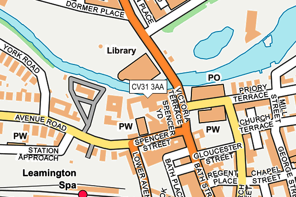 CV31 3AA map - OS OpenMap – Local (Ordnance Survey) CV31 3AA map - OS OpenMap – Local (Ordnance Survey)