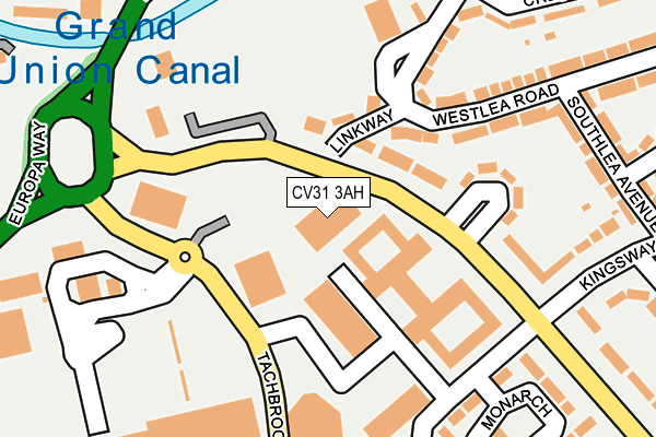 CV31 3AH map - OS OpenMap – Local (Ordnance Survey) CV31 3AH map - OS OpenMap – Local (Ordnance Survey)