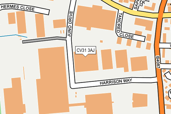CV31 3AJ map - OS OpenMap – Local (Ordnance Survey) CV31 3AJ map - OS OpenMap – Local (Ordnance Survey)