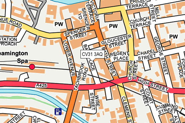 CV31 3AQ map - OS OpenMap – Local (Ordnance Survey)