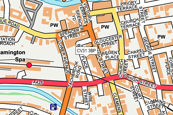 CV31 3BP map - OS OpenMap – Local (Ordnance Survey) CV31 3BP map - OS OpenMap – Local (Ordnance Survey)