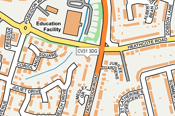 CV31 3DG map - OS OpenMap – Local (Ordnance Survey) CV31 3DG map - OS OpenMap – Local (Ordnance Survey)