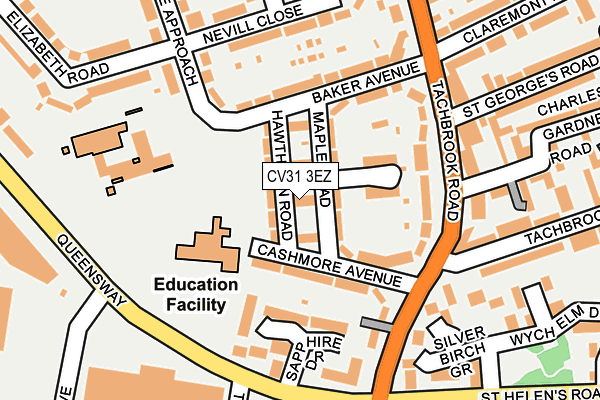 CV31 3EZ map - OS OpenMap – Local (Ordnance Survey) CV31 3EZ map - OS OpenMap – Local (Ordnance Survey)
