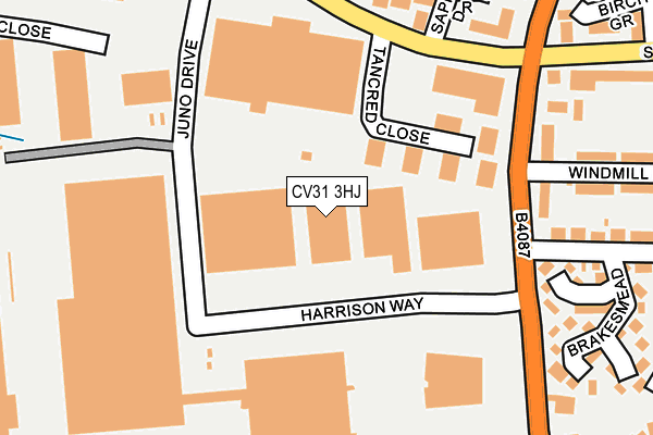 CV31 3HJ map - OS OpenMap – Local (Ordnance Survey) CV31 3HJ map - OS OpenMap – Local (Ordnance Survey)