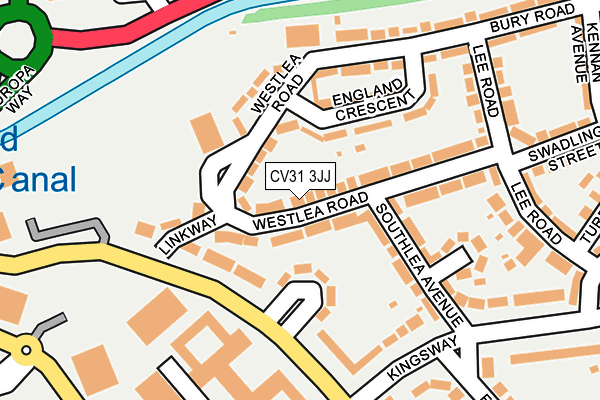 CV31 3JJ map - OS OpenMap – Local (Ordnance Survey) CV31 3JJ map - OS OpenMap – Local (Ordnance Survey)