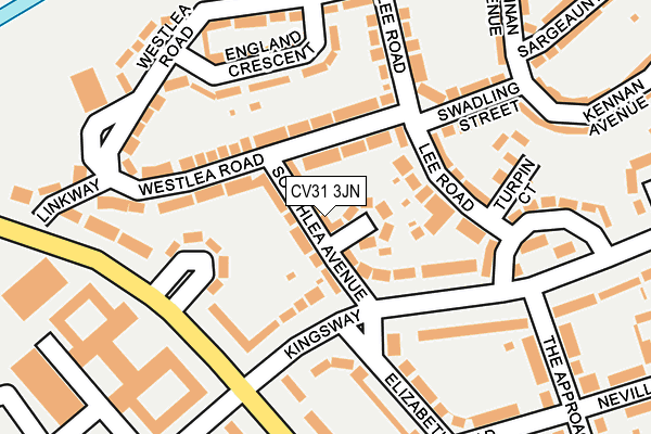 CV31 3JN map - OS OpenMap – Local (Ordnance Survey) CV31 3JN map - OS OpenMap – Local (Ordnance Survey)