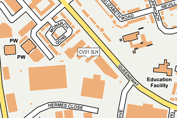 CV31 3LH map - OS OpenMap – Local (Ordnance Survey) CV31 3LH map - OS OpenMap – Local (Ordnance Survey)