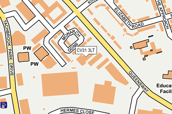 CV31 3LT map - OS OpenMap – Local (Ordnance Survey) CV31 3LT map - OS OpenMap – Local (Ordnance Survey)