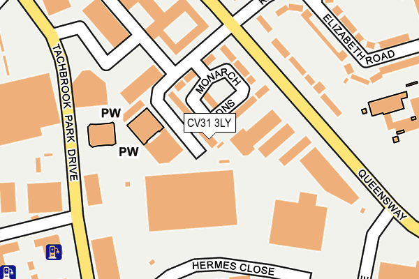 CV31 3LY map - OS OpenMap – Local (Ordnance Survey) CV31 3LY map - OS OpenMap – Local (Ordnance Survey)