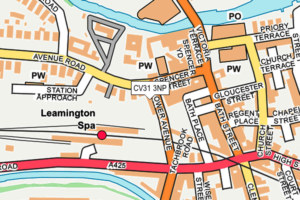 CV31 3NP map - OS OpenMap – Local (Ordnance Survey) CV31 3NP map - OS OpenMap – Local (Ordnance Survey)