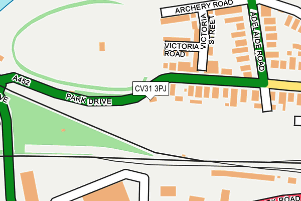 CV31 3PJ map - OS OpenMap – Local (Ordnance Survey) CV31 3PJ map - OS OpenMap – Local (Ordnance Survey)