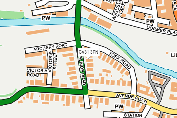 CV31 3PN map - OS OpenMap – Local (Ordnance Survey) CV31 3PN map - OS OpenMap – Local (Ordnance Survey)