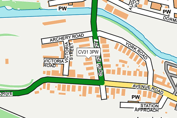 CV31 3PW map - OS OpenMap – Local (Ordnance Survey)