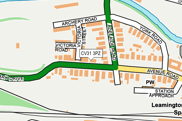 CV31 3PZ map - OS OpenMap – Local (Ordnance Survey) CV31 3PZ map - OS OpenMap – Local (Ordnance Survey)