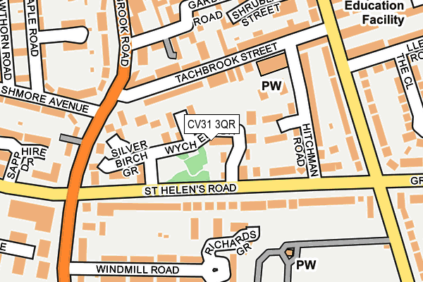 CV31 3QR map - OS OpenMap – Local (Ordnance Survey)