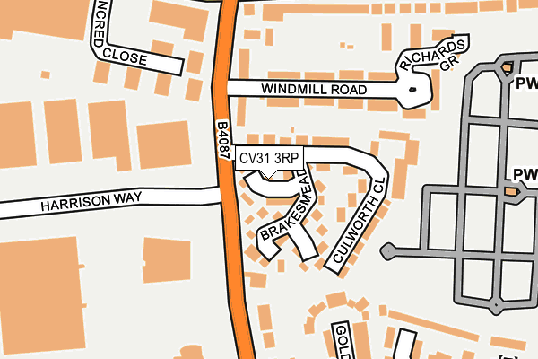 CV31 3RP map - OS OpenMap – Local (Ordnance Survey) CV31 3RP map - OS OpenMap – Local (Ordnance Survey)