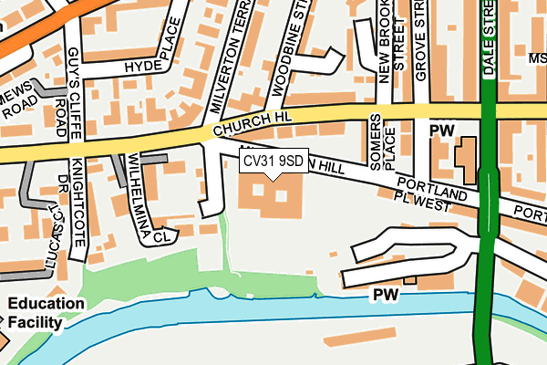 CV31 9SD map - OS OpenMap – Local (Ordnance Survey) CV31 9SD map - OS OpenMap – Local (Ordnance Survey)