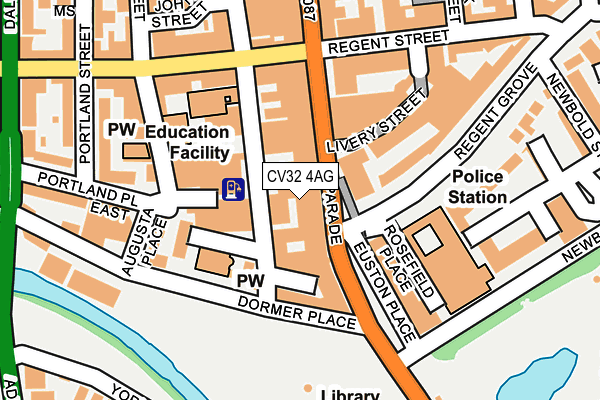 CV32 4AG map - OS OpenMap – Local (Ordnance Survey) CV32 4AG map - OS OpenMap – Local (Ordnance Survey)