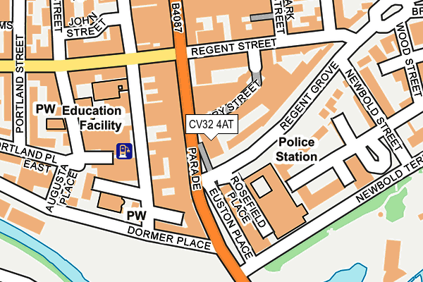 CV32 4AT map - OS OpenMap – Local (Ordnance Survey) CV32 4AT map - OS OpenMap – Local (Ordnance Survey)