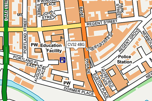 CV32 4BG map - OS OpenMap – Local (Ordnance Survey) CV32 4BG map - OS OpenMap – Local (Ordnance Survey)