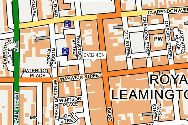CV32 4DN map - OS OpenMap – Local (Ordnance Survey) CV32 4DN map - OS OpenMap – Local (Ordnance Survey)