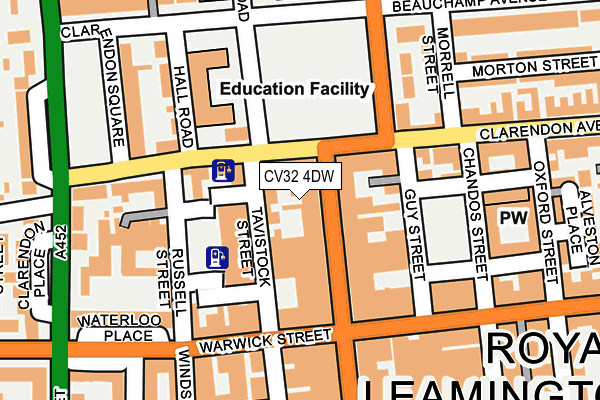 CV32 4DW map - OS OpenMap – Local (Ordnance Survey) CV32 4DW map - OS OpenMap – Local (Ordnance Survey)