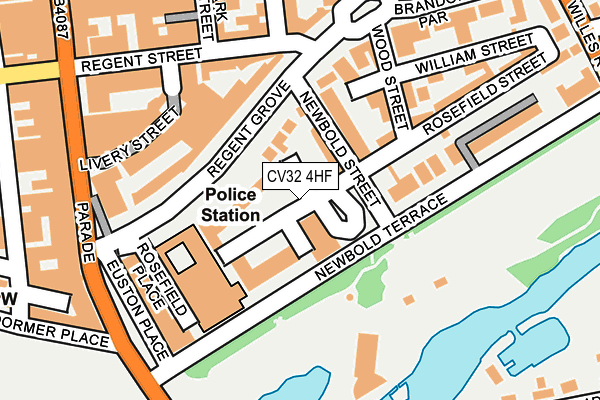 CV32 4HF map - OS OpenMap – Local (Ordnance Survey) CV32 4HF map - OS OpenMap – Local (Ordnance Survey)